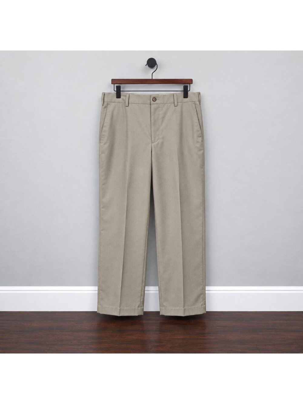 Alexander Julian American Modern Men's 40x30 Olive Flat Front Dress Pants Slacks